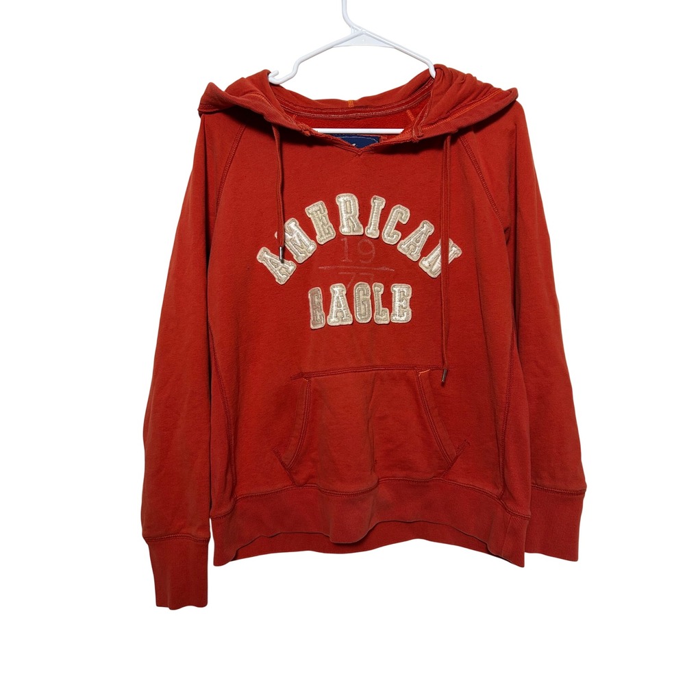 Y2K American Eagle Outfitters Hoodie XL Pullover 2000s Fall Preppy collegiate